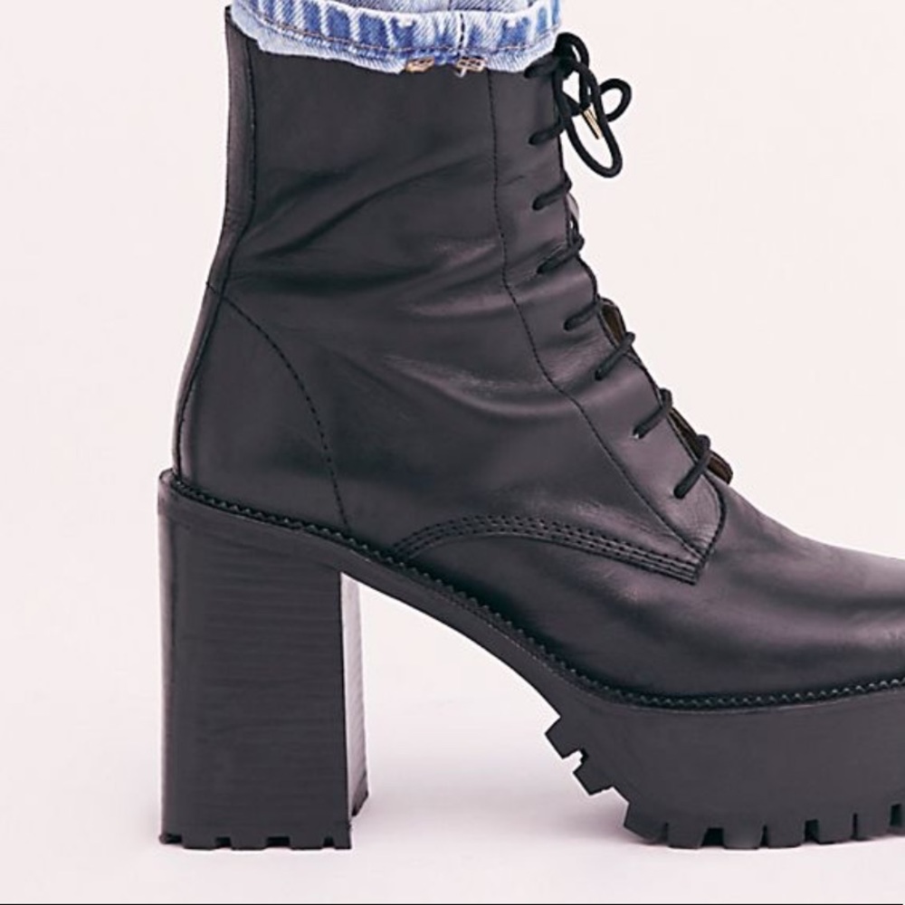 NEW Free People High Point Platform Boots 39 40 41 - Picture 2 of 7